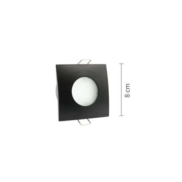 InLight Χωνευτό σποτ από λευκό μέταλλο 1XGU10 IP44 D:8cm (Χ0009-WH) 2