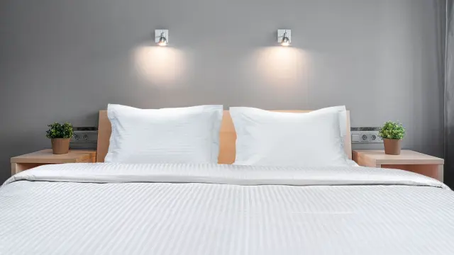 Beauty Home Παπλωματοθήκη ξενοδοχείου μονή Ribbon Art Ε1236 230TC Satin Stripe Percal Pennie 70%Cot-30%Pol 170x245 Λευκό