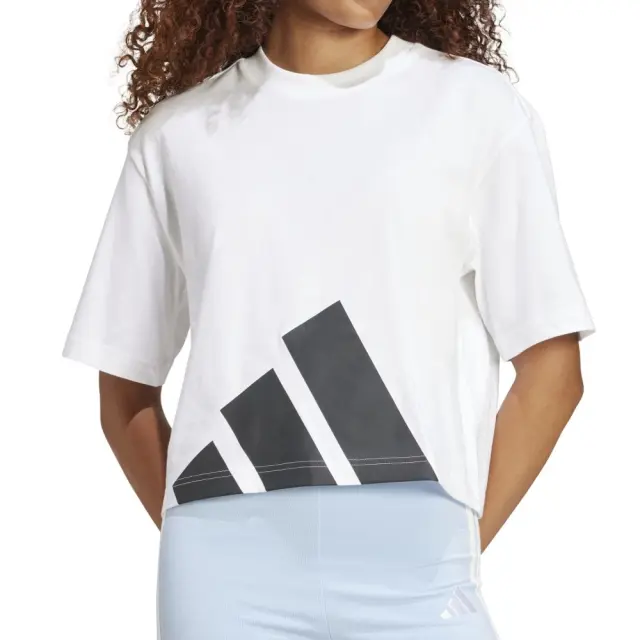adidas Essentials Big Logo Boyfriend T-Shirt (JG8737-White) - Λευκό 3