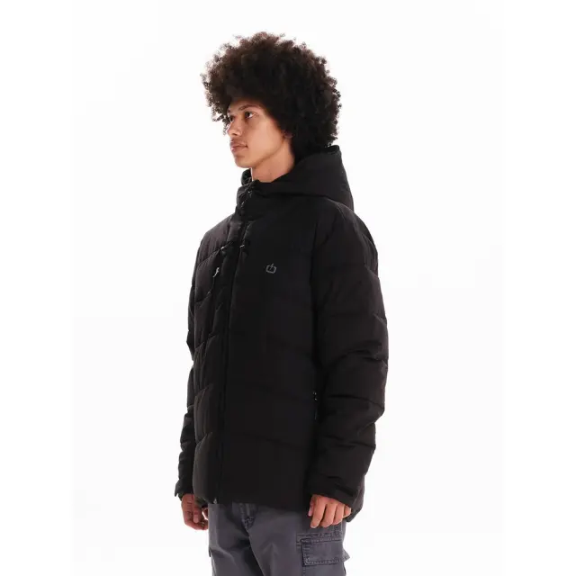 Emerson Hooded Puffer Jacket (242.EM10.16-Black) - Μαύρο 2