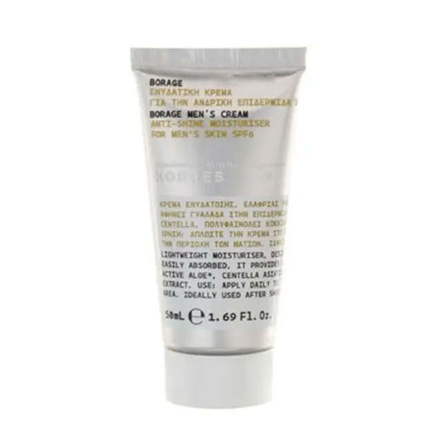 Korres Borage Ανδρική Κρέμα Ενυδάτωσης Spf6 50ml