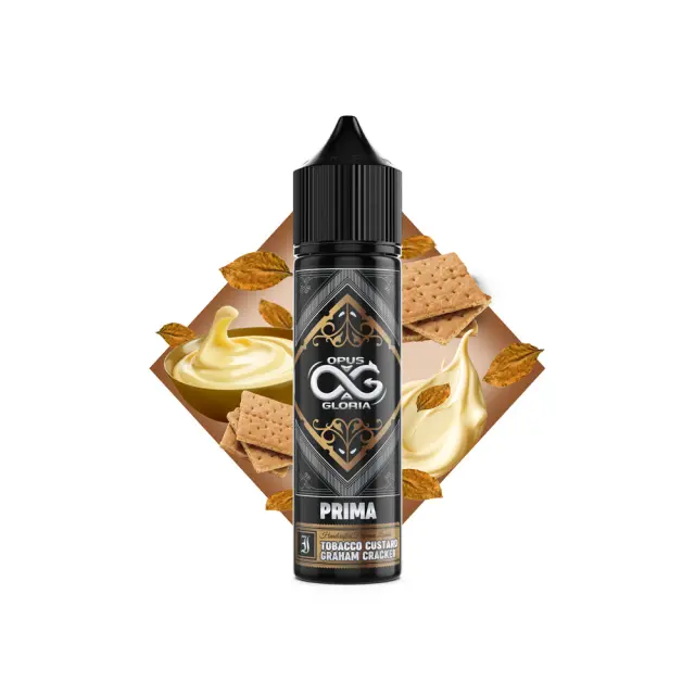 Prima Tobacco Custard Graham Cracker 20ml (60ml) - Opus Gloria Flavorshots
