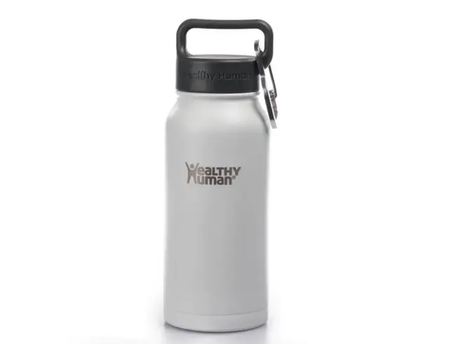 Μπουκάλι Θερμός Stein Healthy Human με χωρητικότητα 473ml και διατήρηση θερμοκρασίας 12h ζεστό / 24h κρύο - Pure White 16OZ Pure White 2