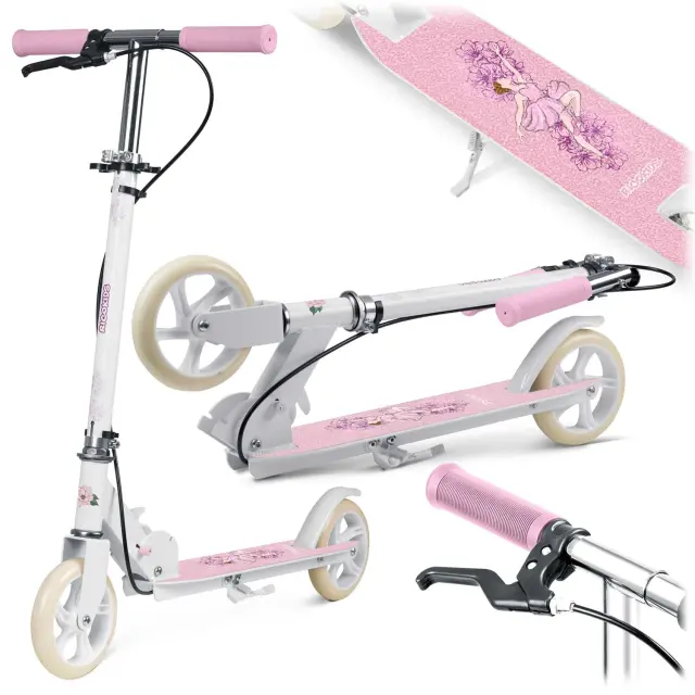 Ricokids Παιδικό Πατίνι Αναδιπλούμενο Δίτροχο Ροζ Ballerina