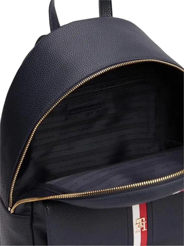 Tommy Hilfiger Γυναικείο Μεσαίο Σακίδιο Πλάτης TH Corp ESS Backpack Σκούρο Μπλε 3