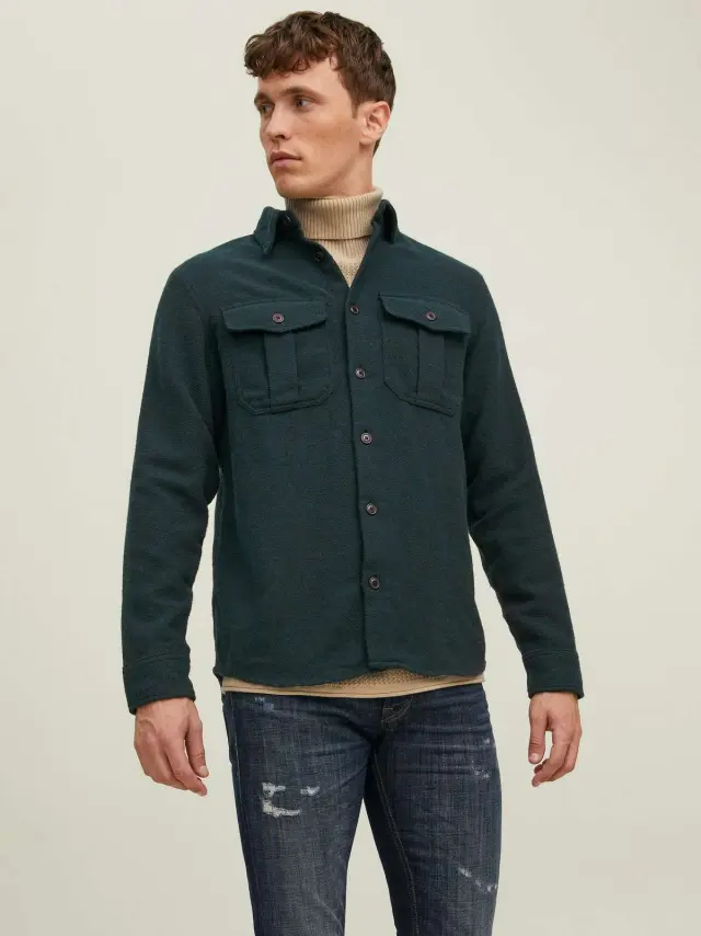 JPRBLUDARREN WOOL OVERSHIRT L/S CPO Magical Forest 2