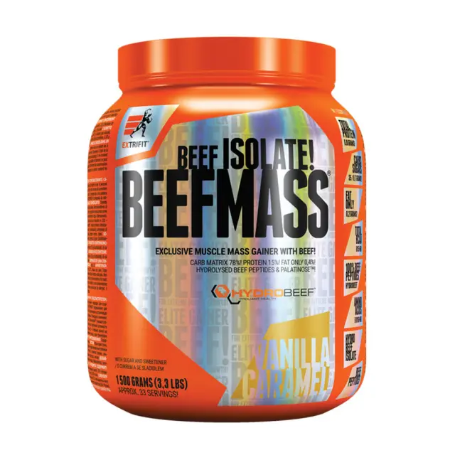 Extrifit Beefmass vanilla-caramel, 1500-g