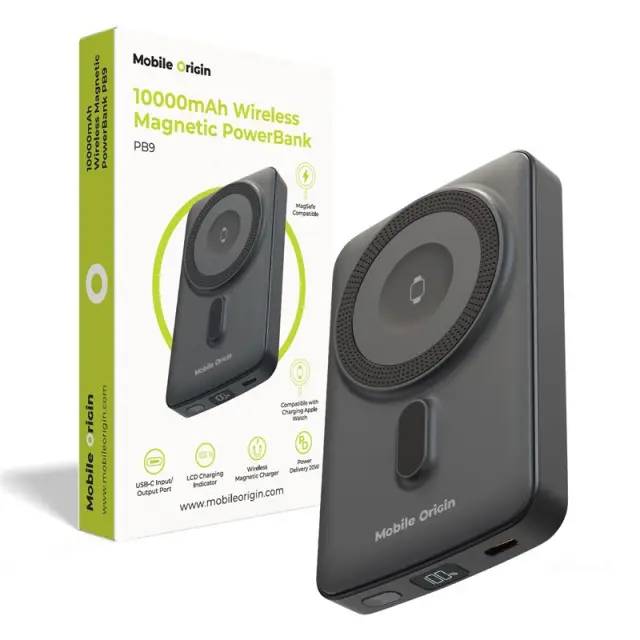 Mobile Origin Wireless Magnetic PowerBank10000mAh PB9