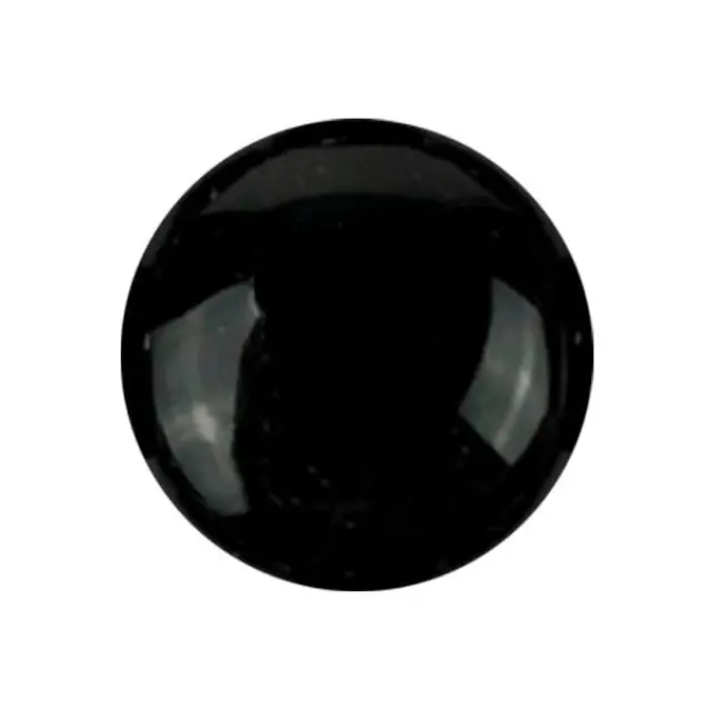 Καμπουσόν Αχάτης Black Στρογγυλό - Ø12mm - 5τεμ
