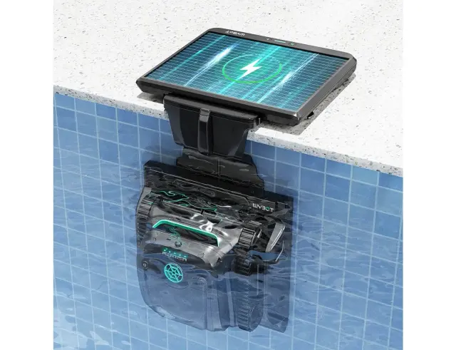 Ασύρματη Σκούπα Ρομπότ Πισίνας Wybot S2 Solar Vision WYEU-S2S με ηλιακό πάνελ, 7 λειτουργίες καθαρισμού, Bluetooth και επαναφορτιζόμενη μπαταρία 5.200mAh - BlackWYEU-S2S 2