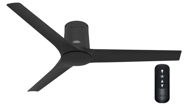 Hunter Athens 132 Low Profile - Matte Black - Ανεμιστήρας Οροφής