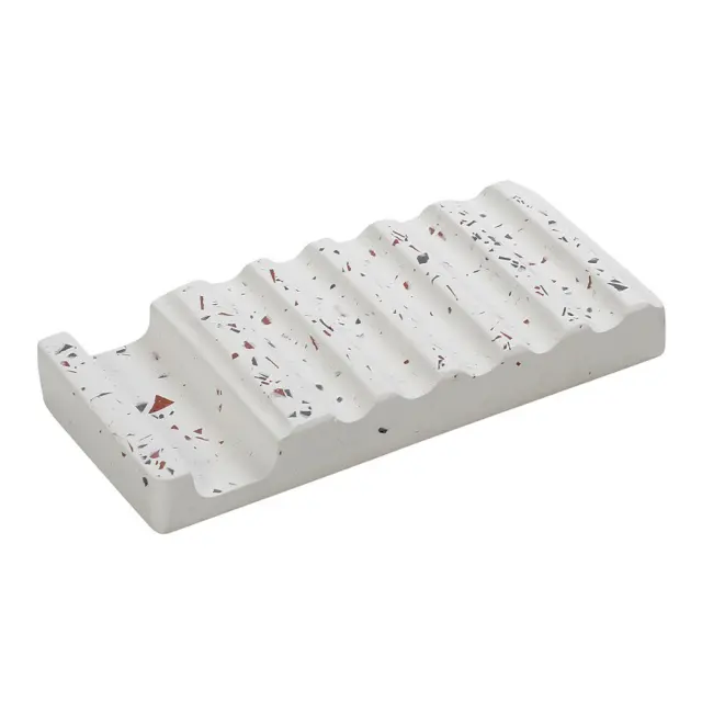 Σαπουνοθήκη μωσαϊκό λευκό 16x8x2,3cm Espiel TZL108