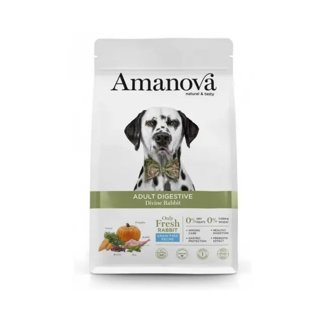 Amanova Grain Free Adult Digestive Divine Rabbit 10Kg Μονόχρωμο
