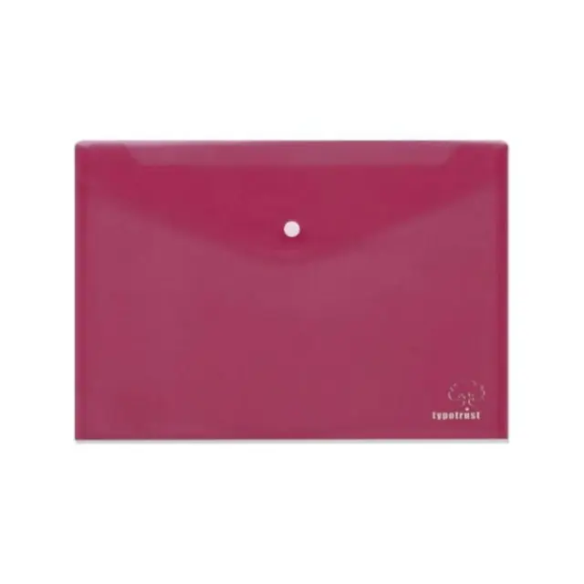 Typotrust Φάκελος PP Kουμπί Α4 Μπορντώ (FP25004-19)