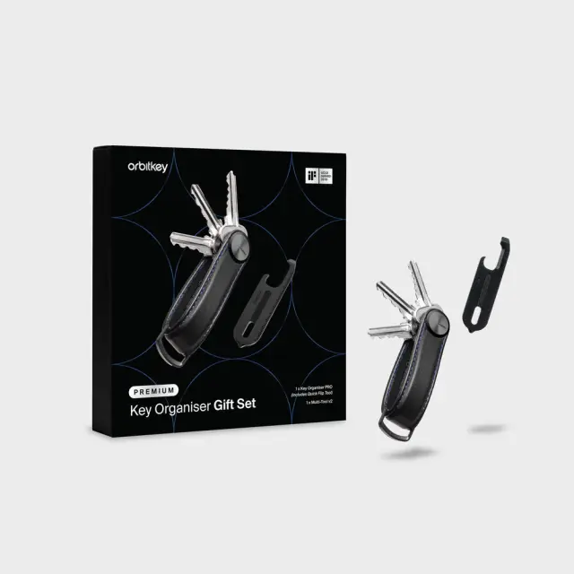 ​Orbitkey - Gift Set - Key Organiser Pro + Multitool V2 - Black - Gadgets