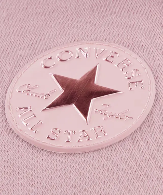 Converse - Παιδική Μπλούζα Φούτερ με Κουκούλα 4CK120-ANP Ροζ 3