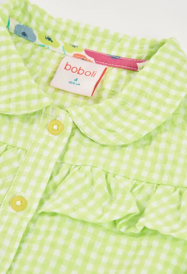 Boboli Poplin πουκάμισο check για κορίτσι 313096-9802 3