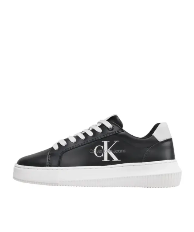 Calvin Klein - Γυναικεία Δερμάτινα Sneakers Chunky Cupsole Mono Wn YW0YW00823-0GJ Μαύρο - 40 2