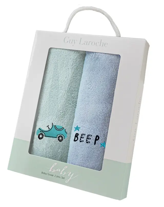 ΣΕΤ ΒΡΕΦΙΚΕΣ ΠΕΤΣΕΤΕΣ 2ΤΕΜΑΧΙΩΝ BABY TOWELS BOY SET 3 (35X50) GUY LAROCHE