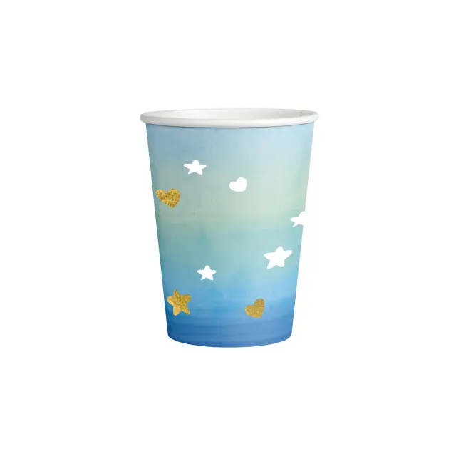 Ποτήρια χαρτ. 250ml Oh Baby Boy /8 τεμ