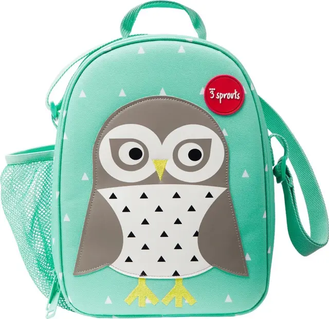 Ισοθερμική τσάντα Φαγητού - 3Sprouts Lunch Bag Owl Mint - 0812895000849 - 0907-ILUOWL