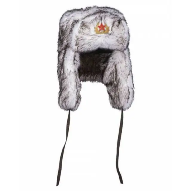 Mil-Tec Russian White SHAPKA Winter Cap-Καπέλο Ρωσικού Τύπου Λευκό - 00-White-Λευκό