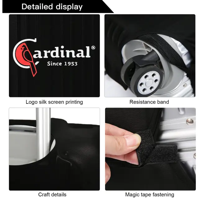 Κάλυμμα Βαλίτσας Καμπίνας 50-55 CM Cardinal 206 μαύρο - Small 2