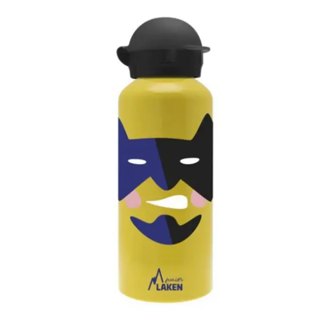 Laken Παγούρι Αλουμινίου Hit Cap 450ml Super Hero Κίτρινο (848073)