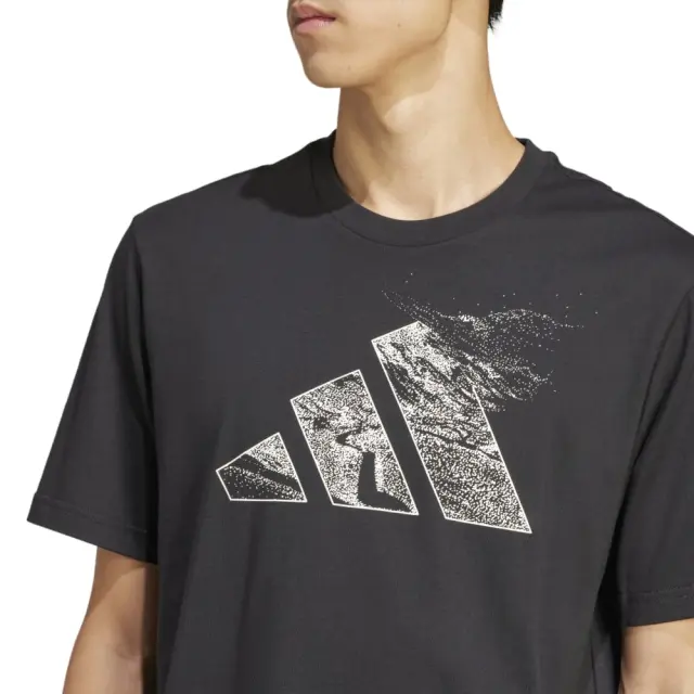 adidas City Escape Logo Graphic T-Shirt (JI6788-Black) - Μαύρο - M 2