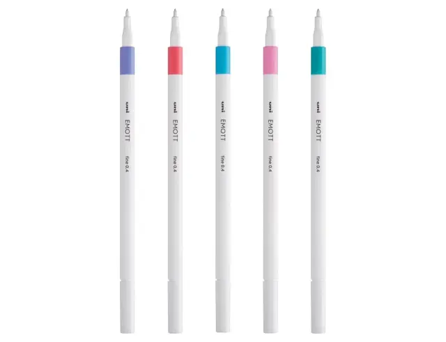 Μαρκαδόροι Σχεδίου Uni-Ball Candy Pop Emott με πάχος μύτης 0.4mm - 5 τεμάχιαEMOTT 5P SET CANDY POP COLOURS 3