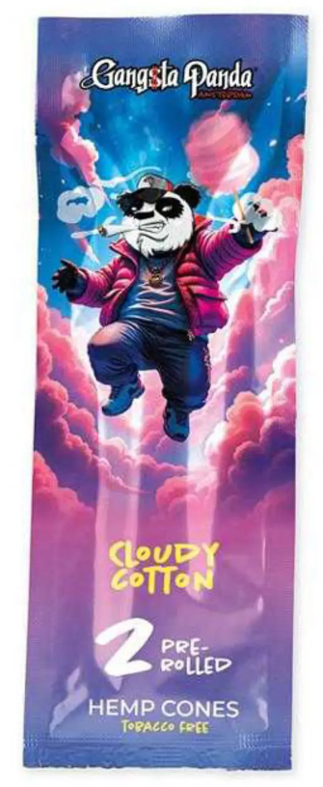 Gangsta Panda Blunt Wraps Πουρόφυλλα - Cotton Candy 2φ. 2