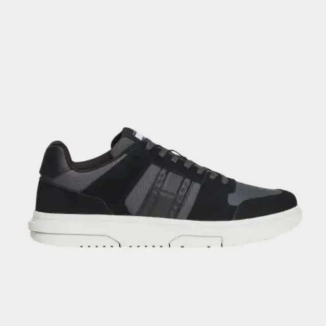 Tommy Hilfiger - Ανδρικά Sneakers The Brooklyn Mixed Texture Suede Trainers EM0EM01457-BDS Μαύρο - 44