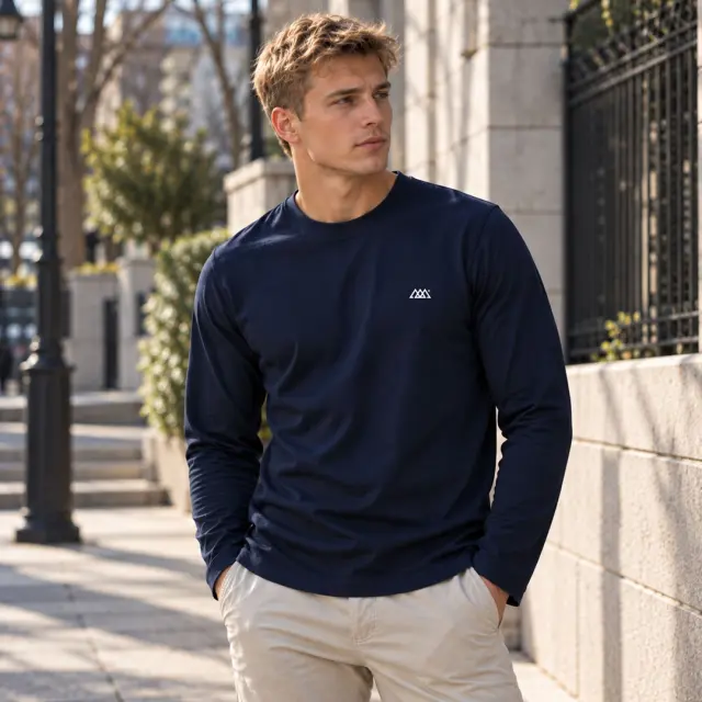 Μπλούζα Noshame® Navy με τύπωμα - 202603 - XXL