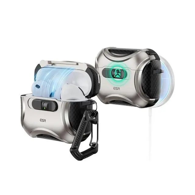 ESR Θήκη Airpods Pro 3 Cyber Flicklock Halolock Magsafe Titanium