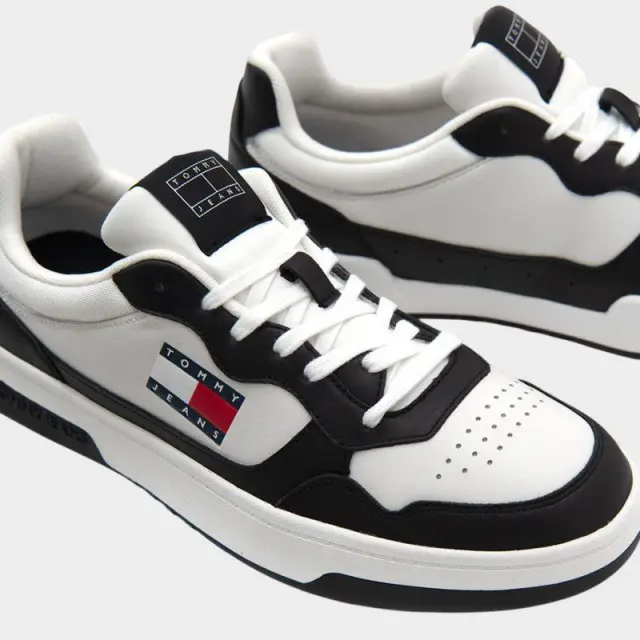 Tommy Hilfiger - Ανδρικά Sneakers Cupsole Leather Ess EM0EM01443-YBL Μαύρο - 46 3