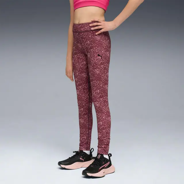 Puma Girl's TAD Essentials Allover Print Tights Ροζ 688512-65 (Puma) - 152 3