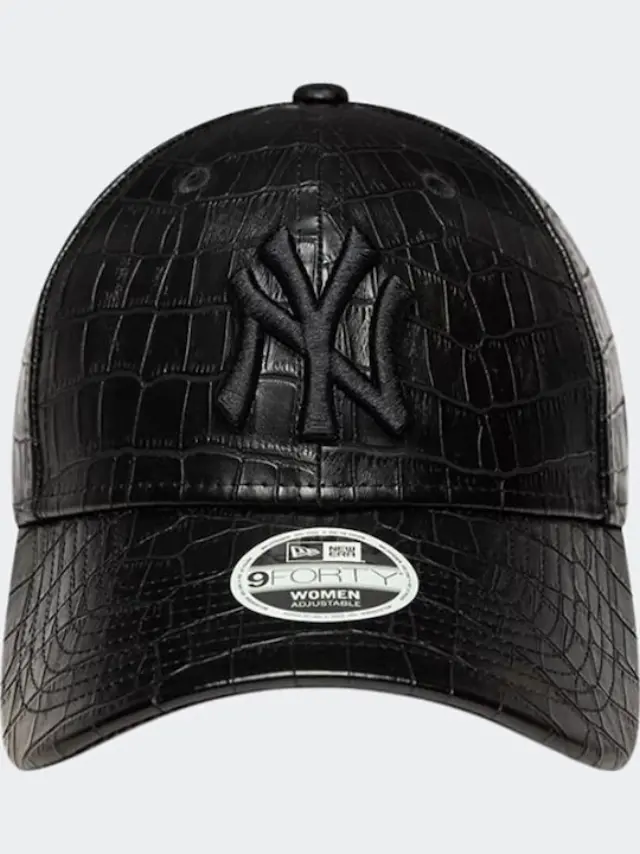 New Era New York Yankees MLB Pattern PU Black 9FORTY Adjustable Cap Black 60915860 - One Size 3