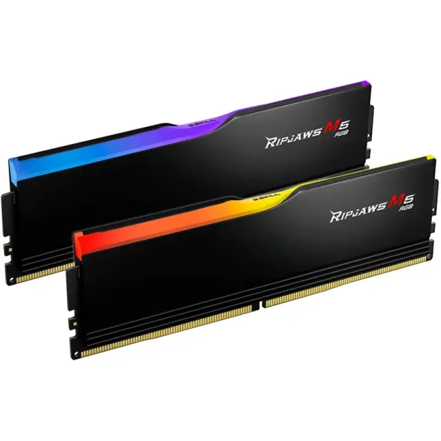 G.Skill DIMM 64 GB DDR5-6800 (2x 32 GB) Dual-Kit (black, F5-6800J3445G32GX2-RM5RK, Ripjaws M5 RGB, INTEL XMP)