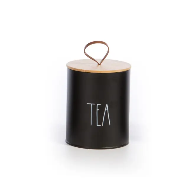 Nef-Nef Homeware Δοχείο Για Τσάι Μεταλλικό 'Tea' 10,4x10,4x13 Black