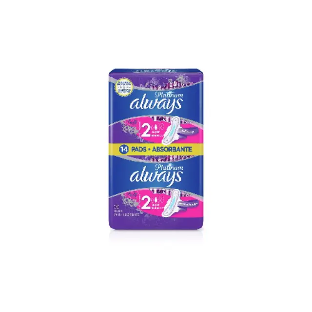 Always Platinum Protection & Comfort Ultra Super Plus Σερβιέτες με Φτερά για Κανονική Ροή Μέγεθος 2 σε Διπλή Συσκευασία 2x7τμχ