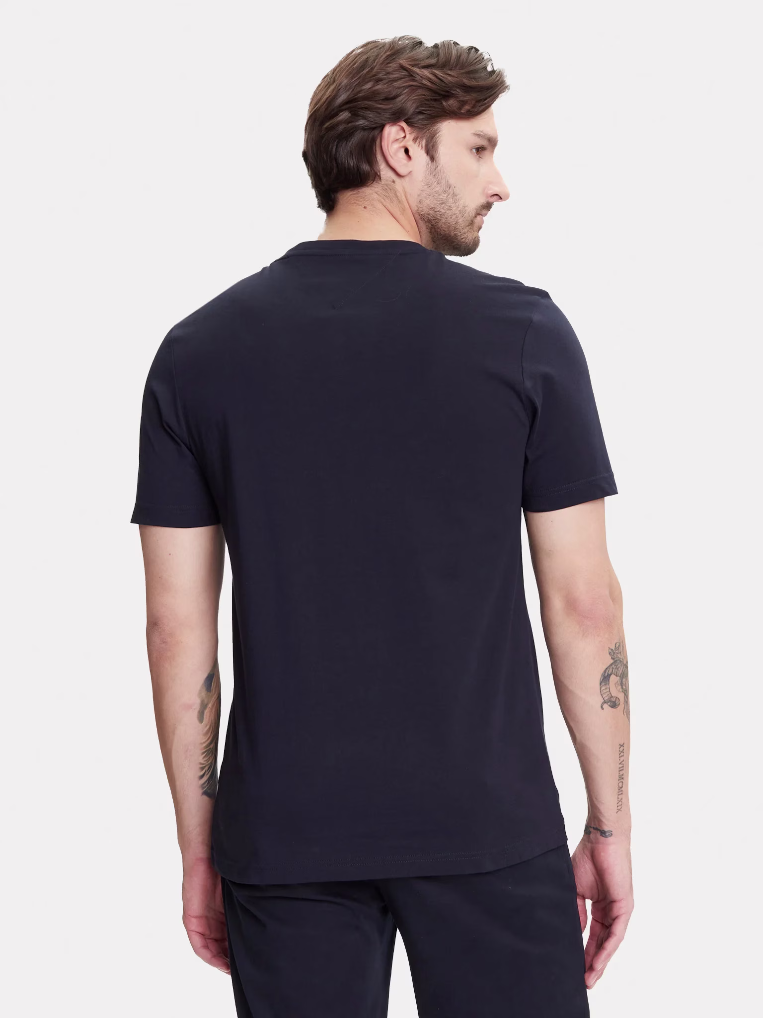 Tommy Hilfiger Ανδρικό Σκούρο Μπλε T-Shirt Μαύρο - XXL 3
