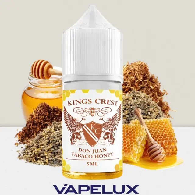 Kings Crest Flavor Shots Don Juan Tabaco Honey 5ml to 30ml