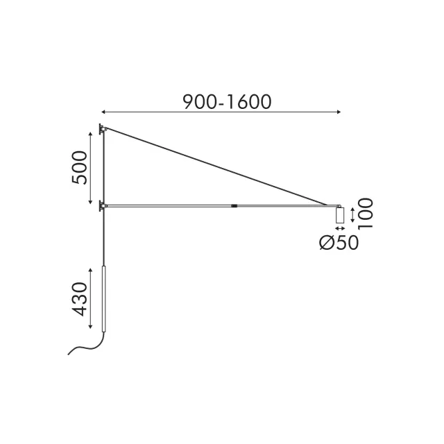 Επιτοίχιο Φωτιστικό LED ACA Bella OKN5014WBK Αμμώδες Μαύρο 6W 3000K 430lm / OKN5014WBK 3