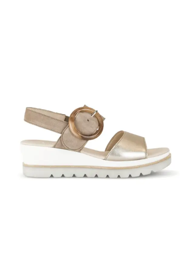 Gabor Πέδιλα Γυναικείο δέρμα/δέρμα Nubuck Μπεζ GAB/64645 62-PUDER 3