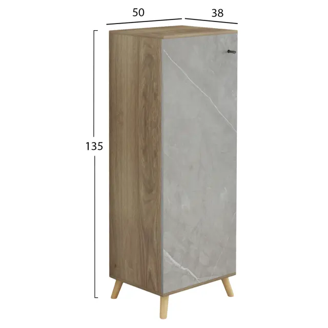 ΠΑΠΟΥΤΣΟΘΗΚΗ-ΝΤΟΥΛΑΠΙ FB98954.11 ΜΕΛΑΜΙΝΗ SONAMA-STONE TEXTURE 50Χ38Χ135Yεκ. 2