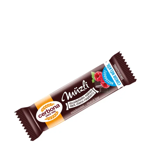 Cerbona Dark Chocolate-Rasberry Muesli Bar