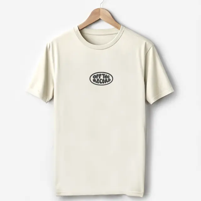 T-shirt Noshame® Signature Off-white με τύπωμα Off the record - 122438 - XXL 2