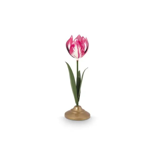 Pip Studio Μεταλλικό Κηροπήγιο / Metal Candle Holder: Pink Tulip (26cm) 2