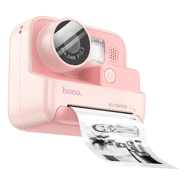Φωτογραφική Μηχανή 48MP Hoco DV200 Compact με Οθόνη 2" Ροζ
