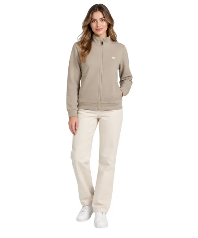 Norway Nautical School - Γυναικεία Ζακέτα Φούτερ 859001-KHAKI Μπεζ 2